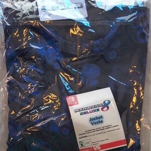 Mario Kart Deluxe Black and Blue Jacket